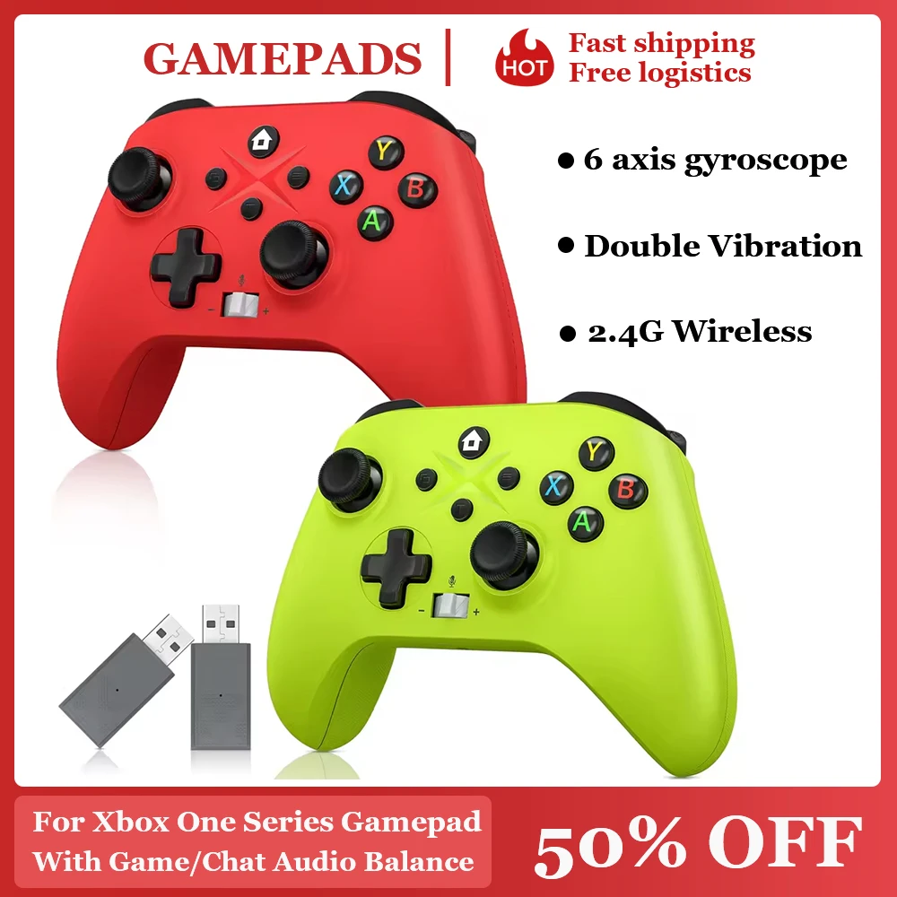 

Wireless Gamepad For Xbox One/Xbox Series X/S/Pc Controllers With Six-Axis Gyro Turbo Function Game Consoles Controller Joystick