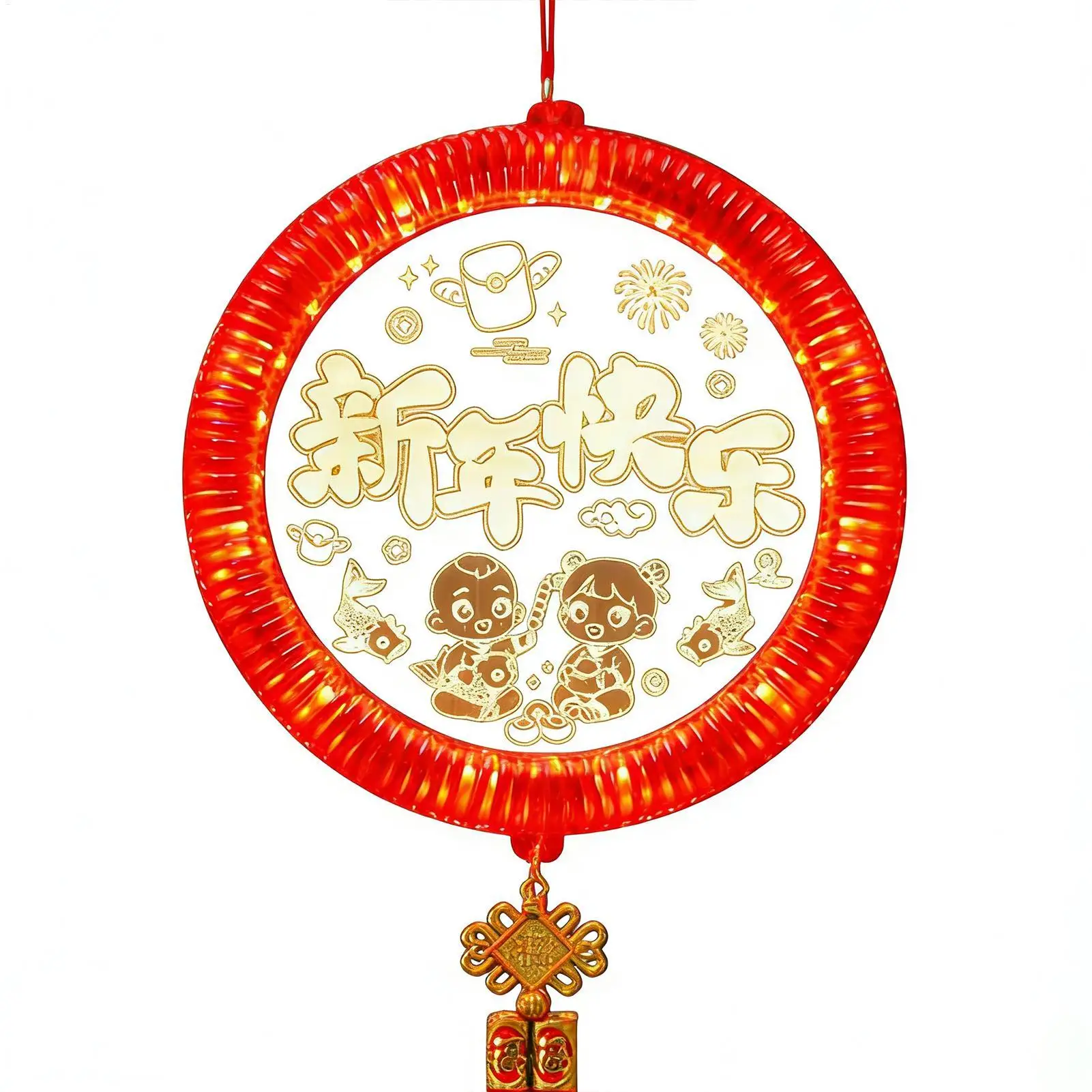 

Светодиодные декоративные светильники Лунный Новый год Светодиодные фонари Подвеска Украшения на удачу для автомобиля Подоконник Спальня Балкон Дверные проемы Стена