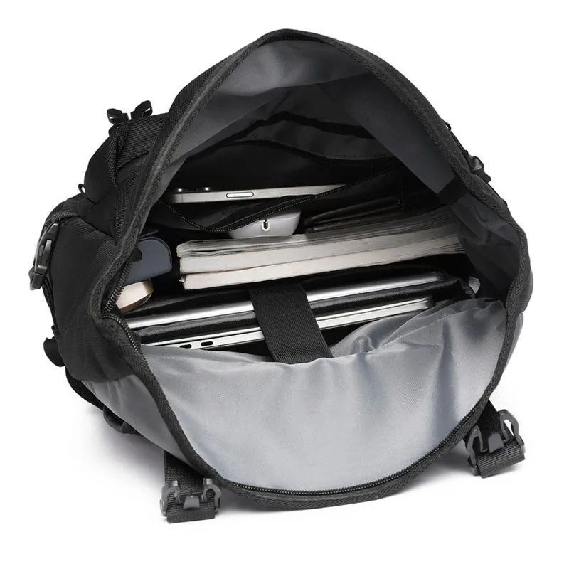 Fashionable backpack computer backpack Oxford cloth commuting large capacity men and women travel backpack high-end sense