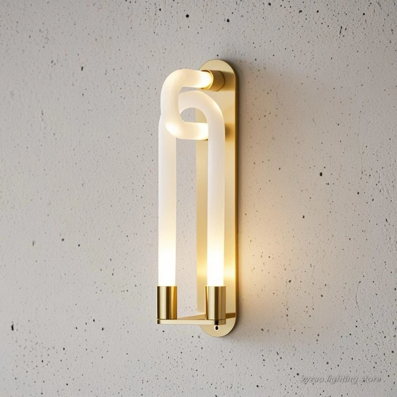 

U-shaped Lock Simple Wall Light Creative Art Decor Bedroom Bedside Lamp Living Room Dining Room Interior Decorative Wall Lamp