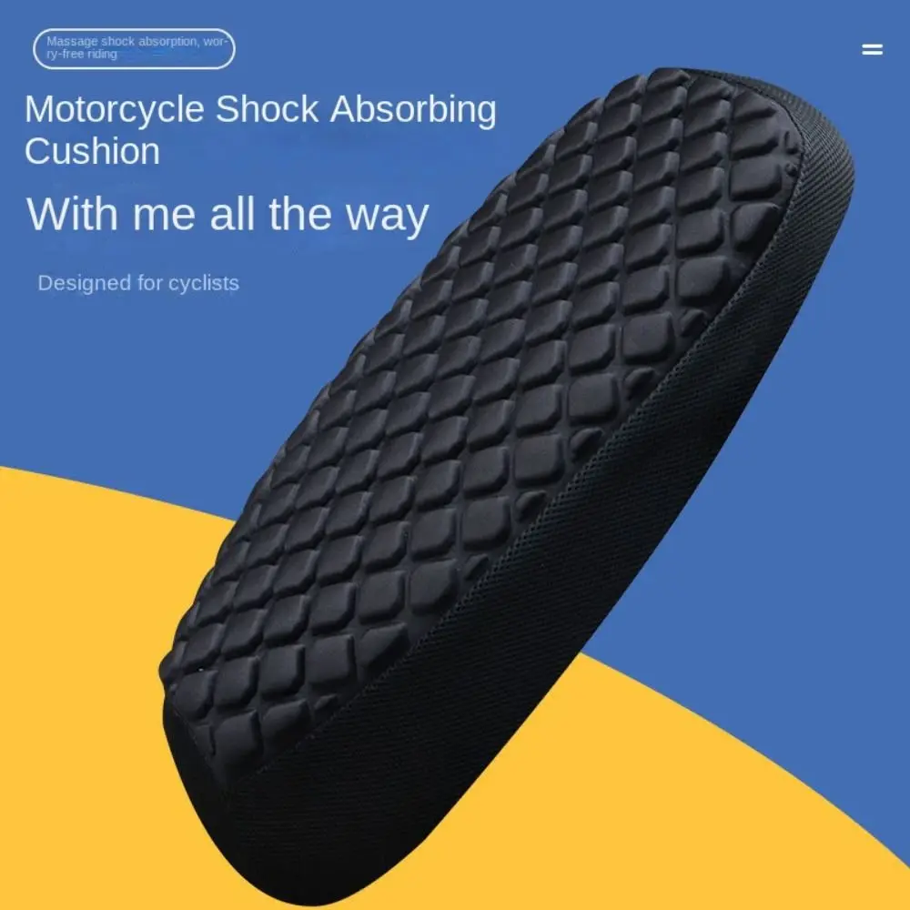 Durable Universal Motorcycle Seat Cover Breathable Shock Absorbing Protecting Cushion Convenient Sunscreen Saddle Seat Cover