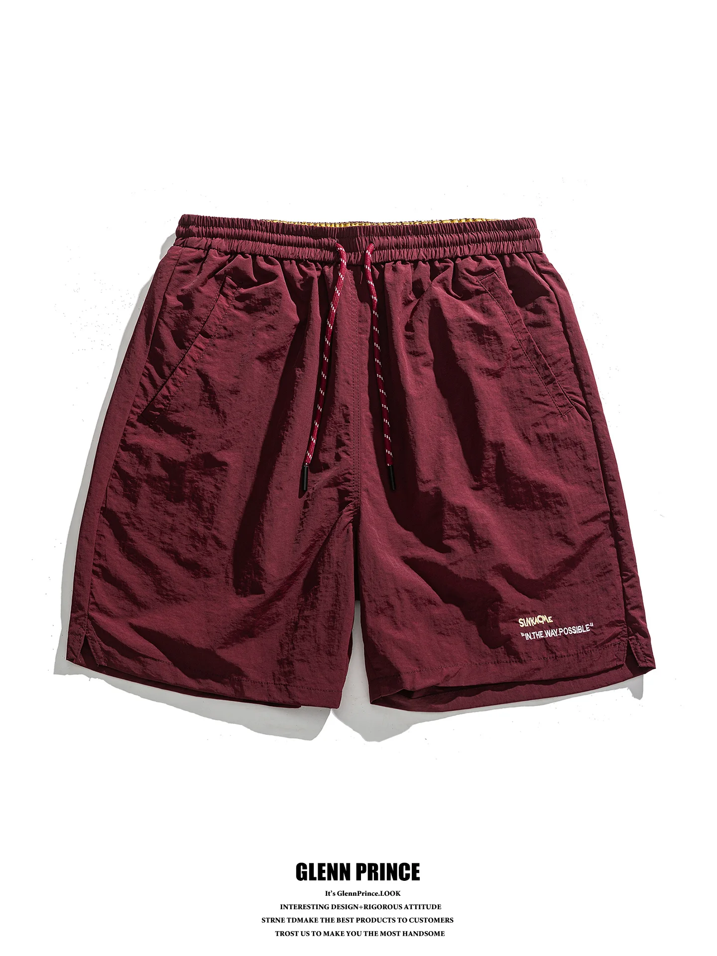 

Quick Dry Outdoor Sports Men's Shorts Summer Street Style Loose Casual Five-Quarter Length Fashionable Polyester Fiber Shorts