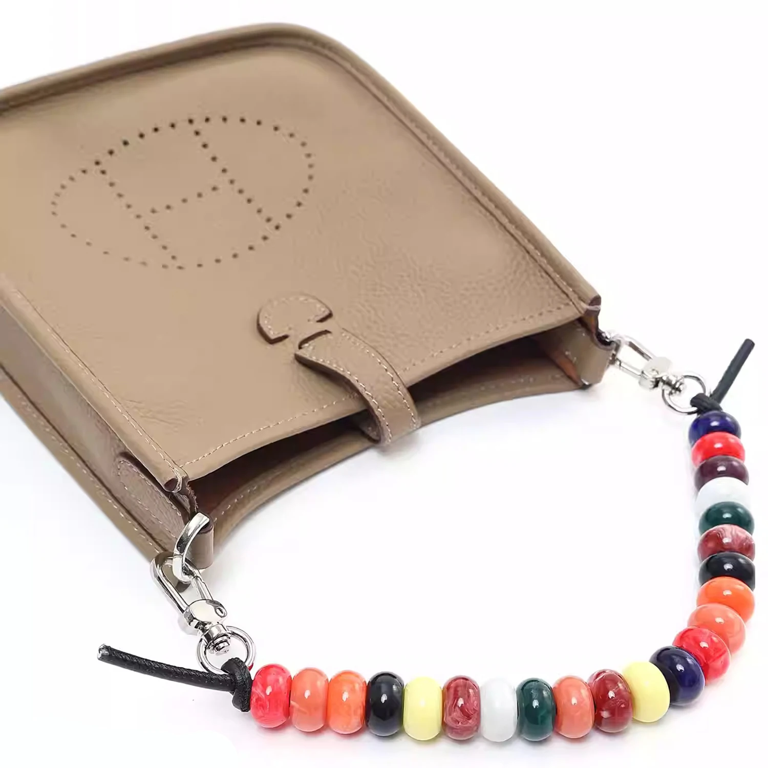 YU7 Beaded Decorative Chain for Evelyne Mini Bags Into Colorful Handheld Non Destructive Modification Shoulder Straps