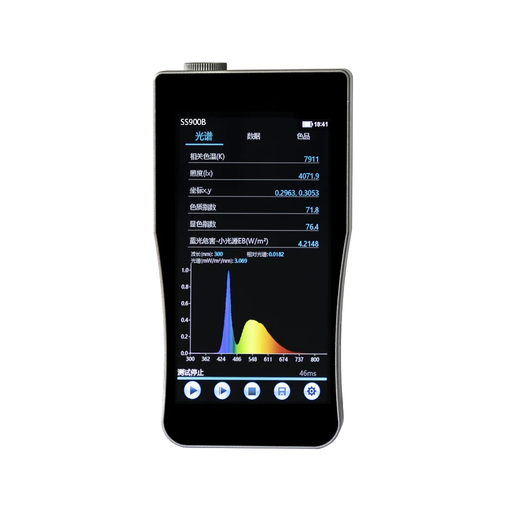 Gesundheits beleuchtung Blaulicht Beleuchtungs stärke messer Blaulicht-Gefahren spektro photometer ss900b 300-800nm