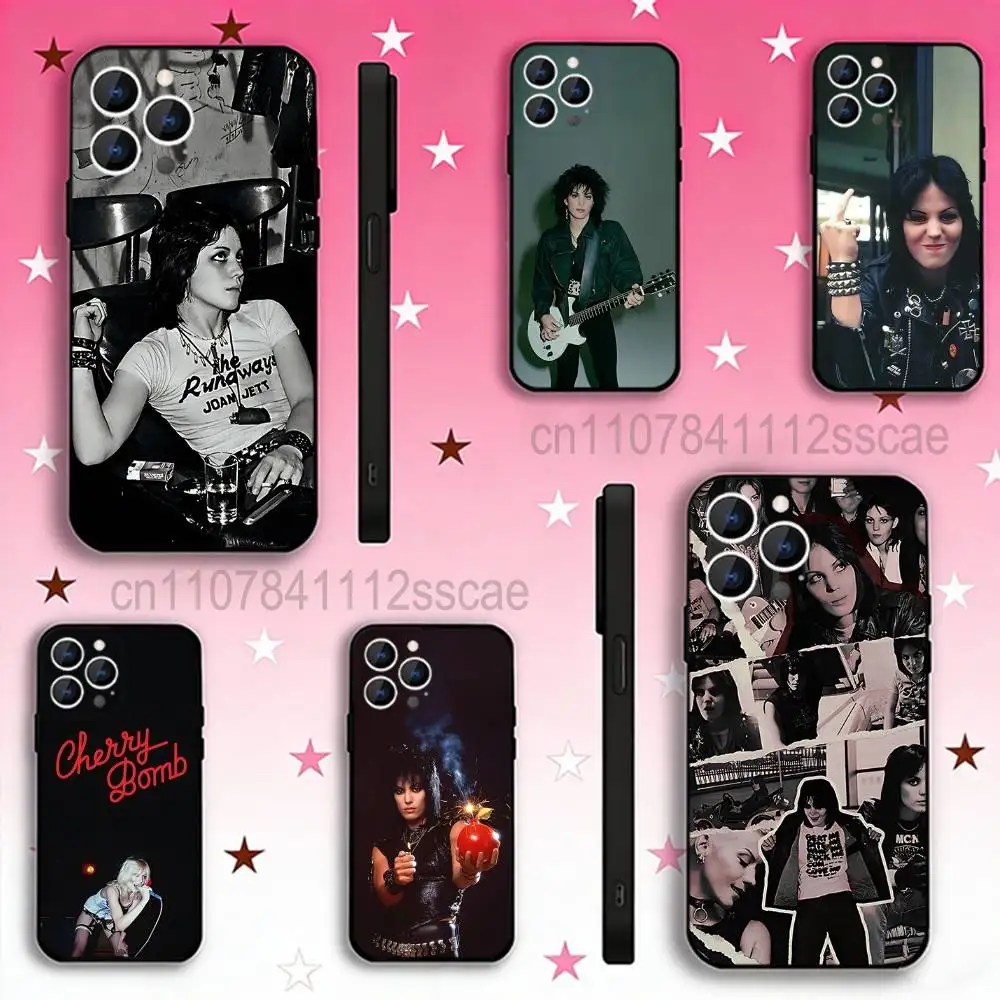 

J-Joan Jett SINGER Phone Case For iPhone 17,16,15,14,13,12,11,Pro,Max,Plus,E,Air,Mini Black Shockproof Funda Cover