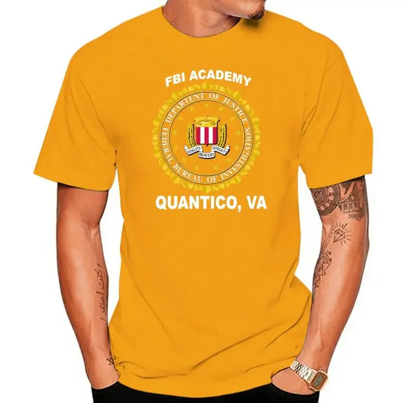 2024 funny summer FBI Academy Quantico T-Shirt Tees - Custom Mens men clothing  graphic t shirts  harajuku  oversized t shirt