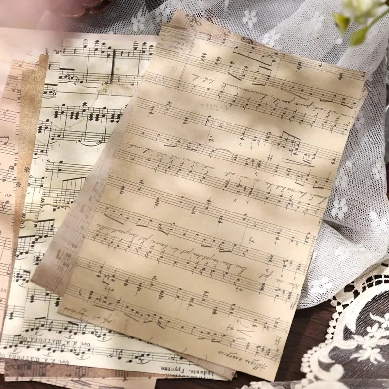 30 Sheets Retro Classical Letters Maps Roses Literary Scrapbooking Junk Journal Decorative Decoupage Paper Collage