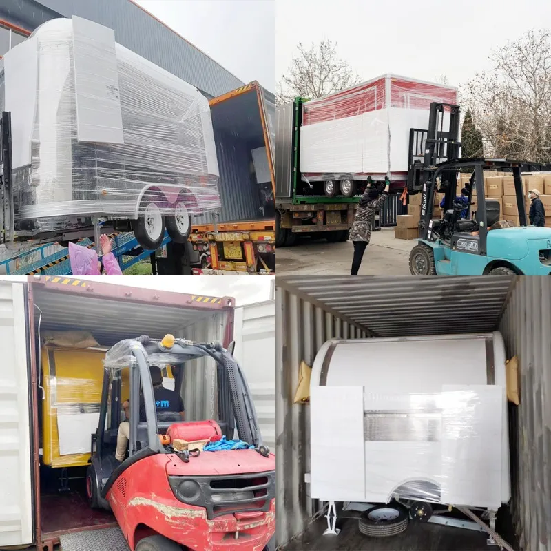 2 Stall Mobile Portable Toilet Trailer Outdoor Bathroom Toilet Shower Trailer