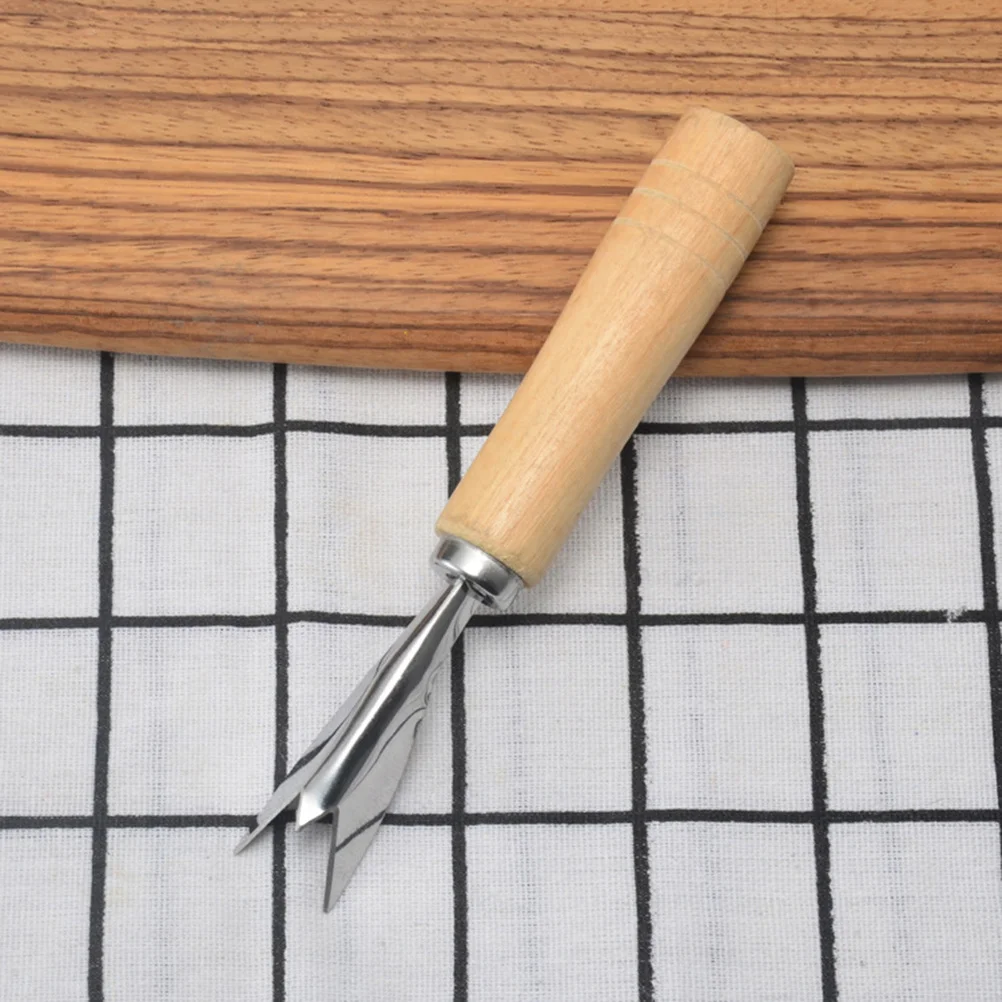 

7Pcs Pineapple Fork Stainless Steel V Cutter Peeler Eye Remover with Ergonomic Handle Efficient Fruit Gadget for Home Camping