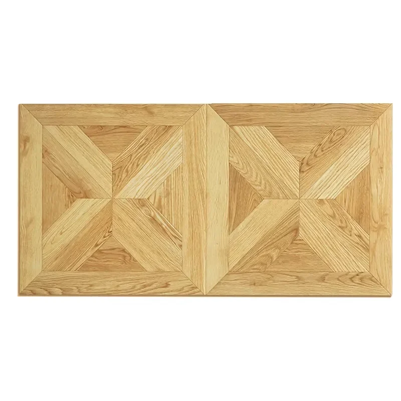 Multi-Layer Solid Wood Parquet Tiles for Floor, Modern European Waterproof Click Engineered Flooring for Villa Living Room
