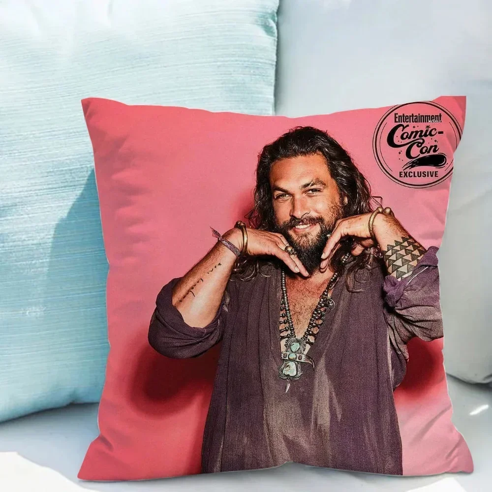 Jason Momoa Decorative Pillowcases Bed Cushions for Decorative Sofa Pillowcase 50x50 Cushion Cover 45 × 45 Pillow Cases Pillows