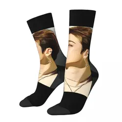 Crazy compression Handsame Sock for Men Vintage Bang Chan Seamless Pattern Crew Sock novità