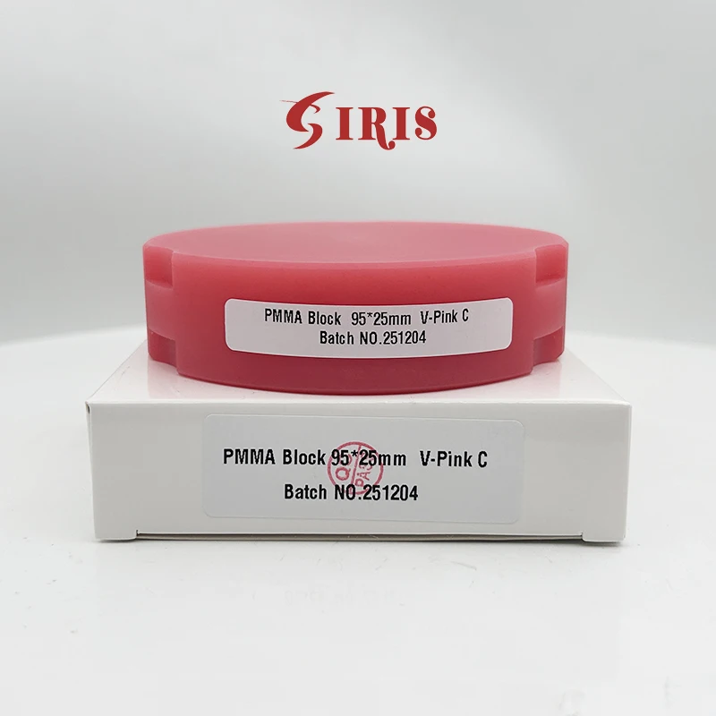 

1pcs OD95mm Pink PMMA Disc with Bionic Filament CAD CAM Dental PMMA Blanks For Open CAD CAM system Dental Lab Materials