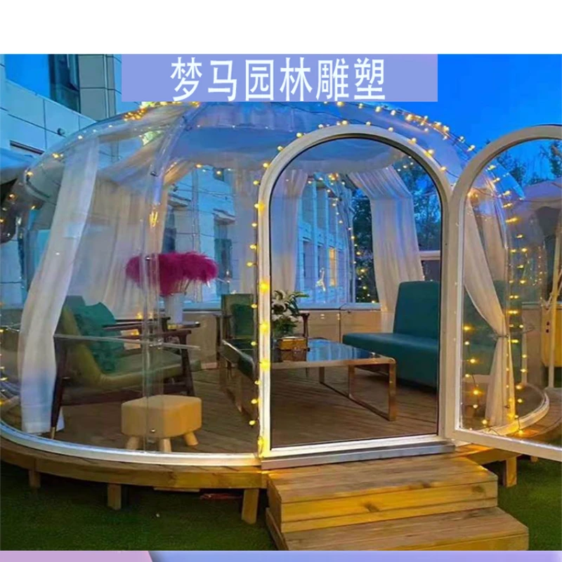 Red Bubble House Starry Sky House PC Outdoor Transparent House Homestay Scenic Area Specialty Restaurant Clear