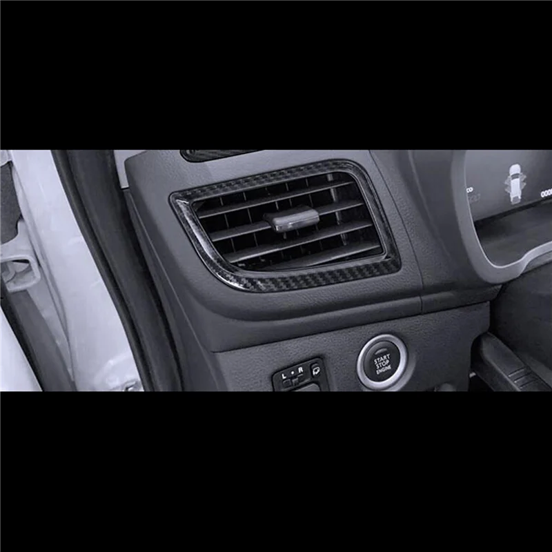 

For Mitsubishi Pajero Sport 2020 3PC Carbon Fiber ABS Car Air Conditioning Vent Outlet Cover Trim Car Styling-L94A