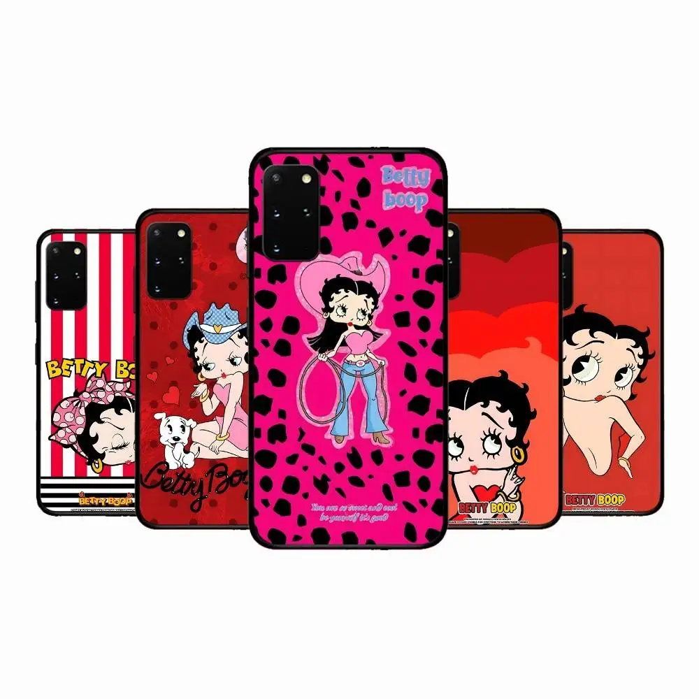 Funda de teléfono de dibujos animados b-betty b-boop para Samsung S 9 10 20 21 22 23 30 23 24 plus lite Ultra FE S10lite Funda