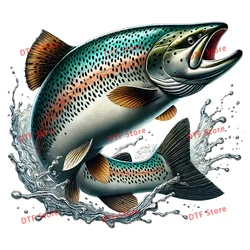 The Big Fish of South America Iron On Transfer For Children's clothing DTF Thermal Transfer On T-shirts clothing patch