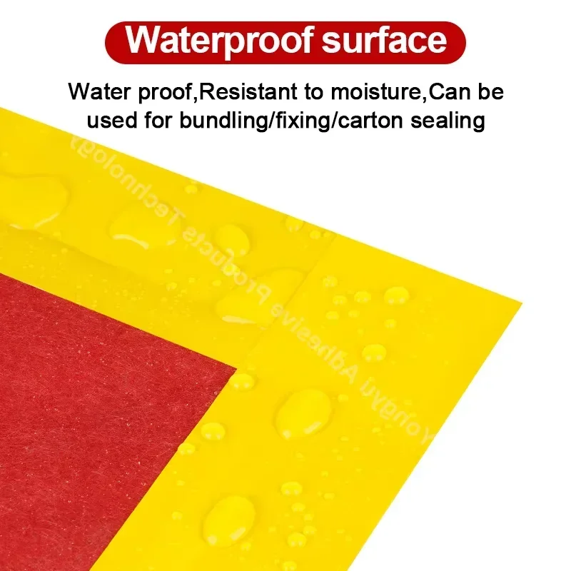 5/9Pcs 42mm Yellow High Viscosity BOPP Packing Tape For Box Sealing And Express Packaging