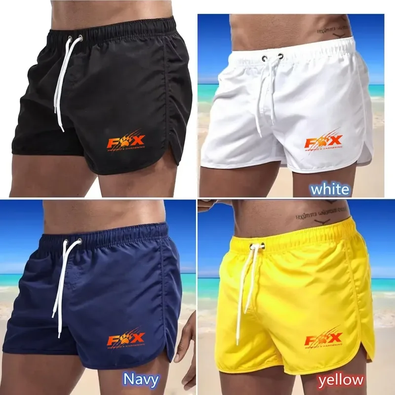 

Men's Summer Beach Trunks Quick-Drying Swim Shorts for Swimming Gym Surfing Outdoor Activities with Breathable Fabric and
