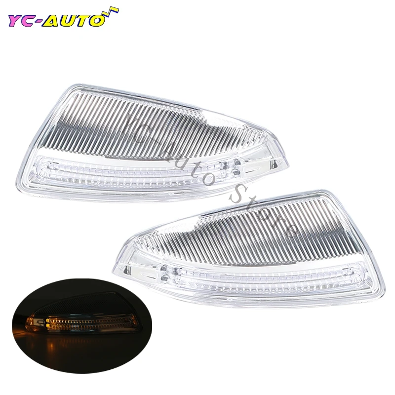 Lewe / prawe światła kierunkowskazów LED w lusterku wstecznym do Mercedes Benz C-Class W204 W164 W639 S204 ML300 ML500