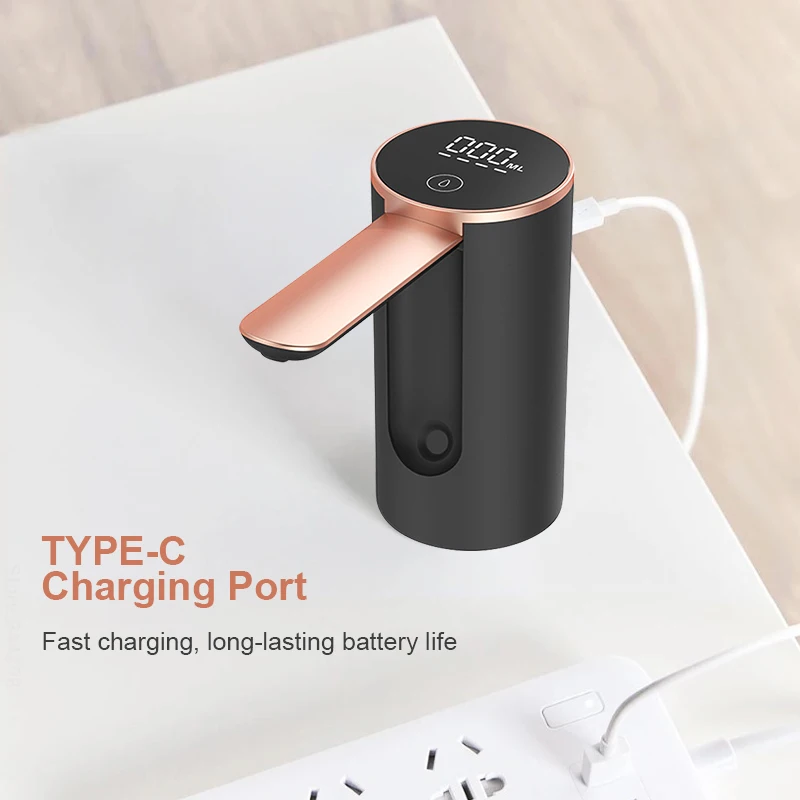 Electric Water Bottle Pump USB Charging Automatic Bottle Water Pump Auto Switch Folded Drinking Water Pumps Foy Home Office