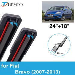 2PCS Car Wiper Blades for 2007-2013 Fiat Bravo Front Windscreen Windshield Double Rubber Car Accessories  2010 2011 2012 2013