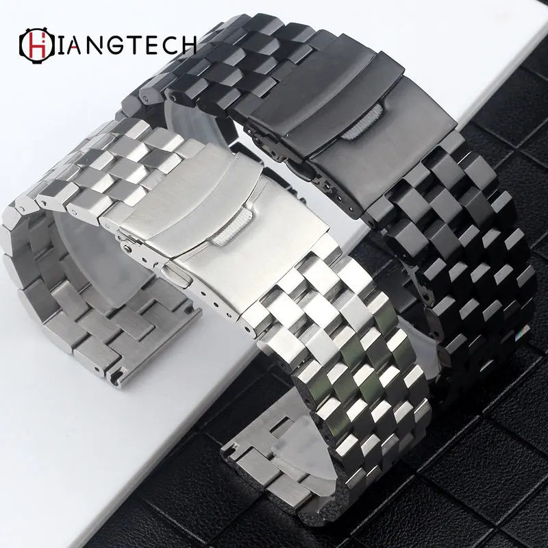 

Men's Solid Steel Strap 20mm 22mm 24mm metal Bracelet replacement for Luminos/Diesel /Panerai mans watchs