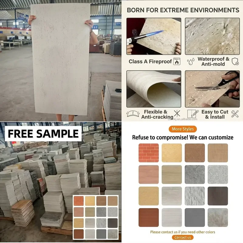 for   Flexible Limestone Wallboard Soft Stone Slabs  High End Interior Wall Decoration  Certified  20 Square Meters