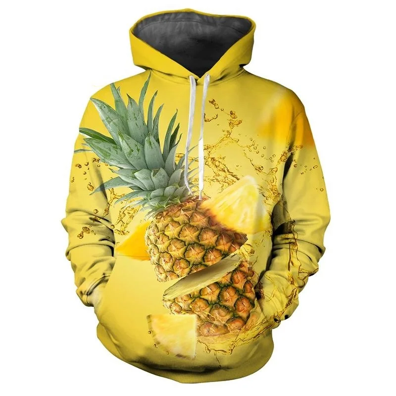 

Colorful Pineapple 3D Printing Hoodie Men Women Fruit Graphics Casual Hip Hop Sweatshirt Long Sleeves Pullover Streetwear Hoodie