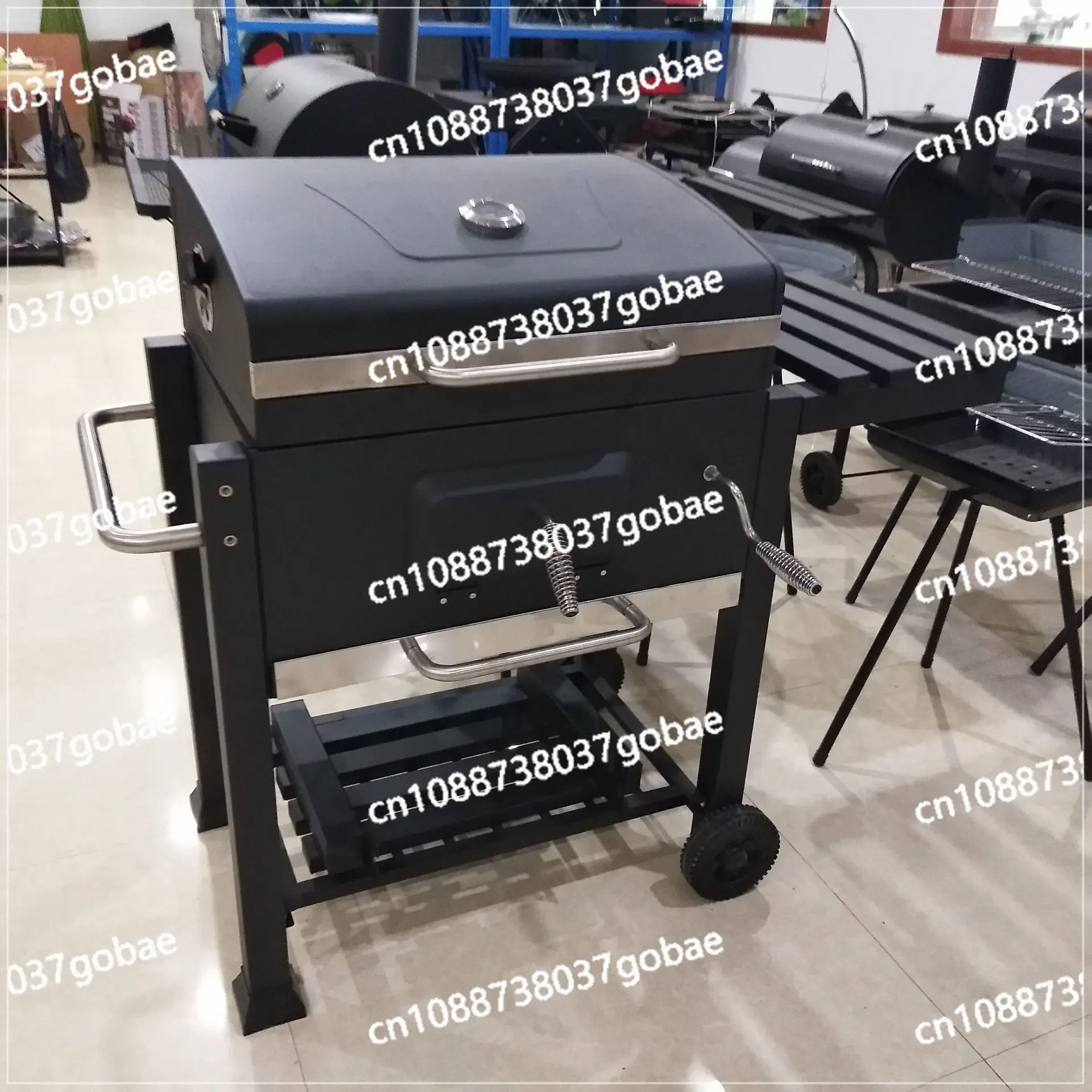 

BBQ large square grill charcoal large barbecue grill courtyard party barbecue rack outdoor barbecue utensils