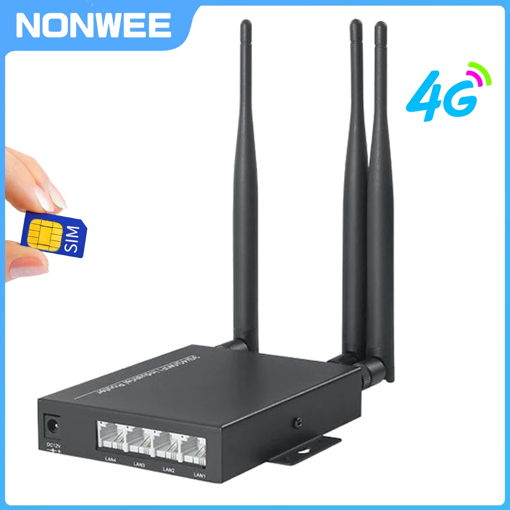 

4G LET WIFI Router With SIM Card Slot Supoort USB/4G Modem Wireless For IP WIFI Camera