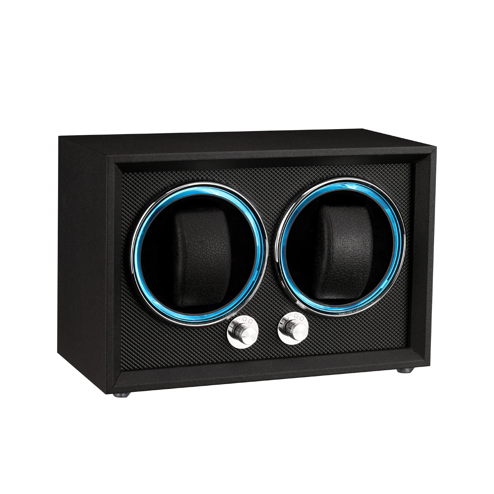 2024 New Matte Black 1Slots 2 Slots Watch Winder Wooden Shaker Watch Box Automatic Winder Storage Case Mabuchi Motro