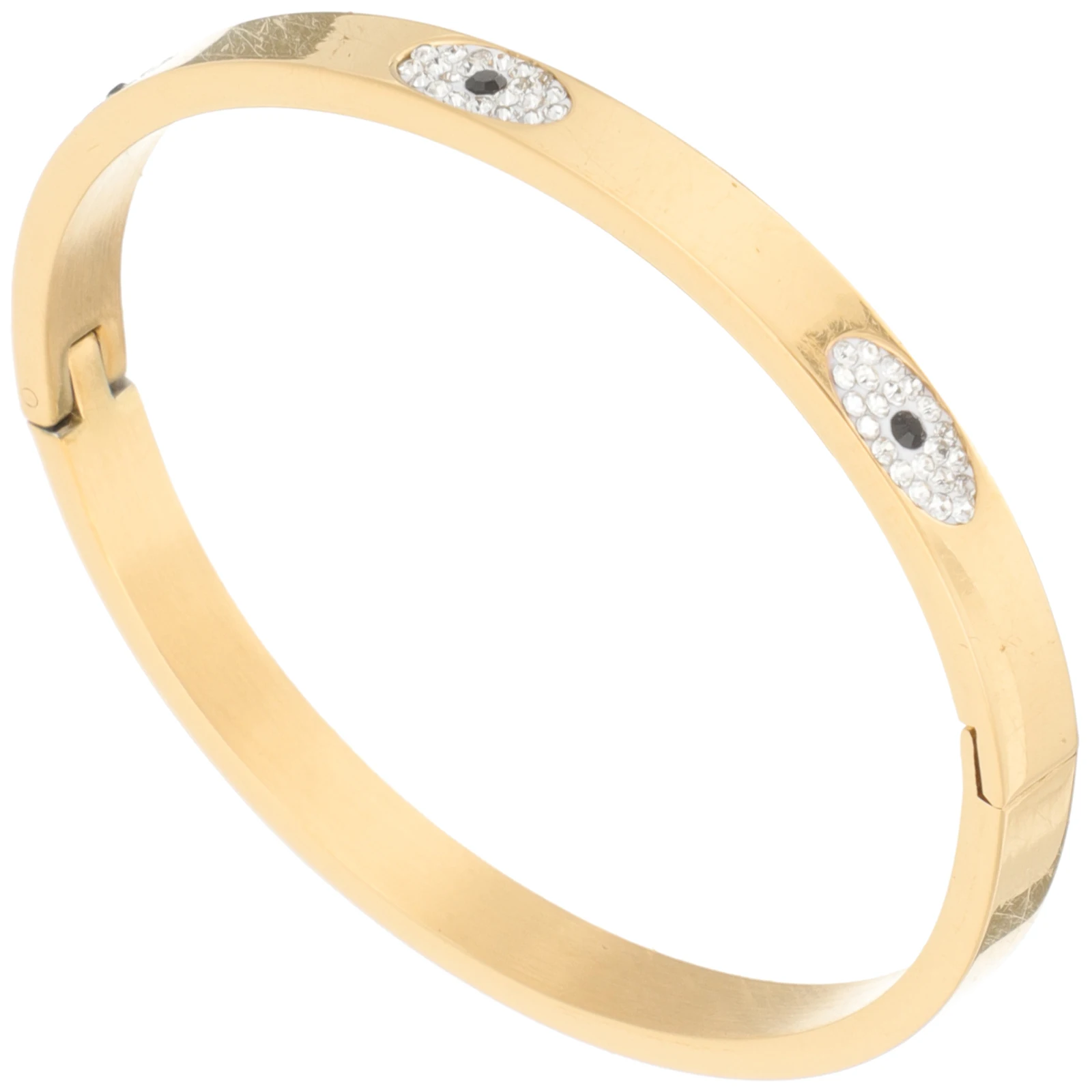 

Women's Bracelets with Diamond Evil Eye Braclet Stainless Steel Jewelry Bangle Golden Lucky for Miss