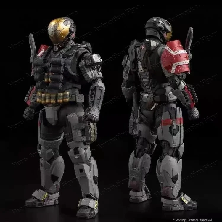 1/12 Scale Halo Action Figure - Emile-A239 Spartan-B312 Room Decoration Toy For Kids Christmas Gift Collectible Handmade Mode view 2