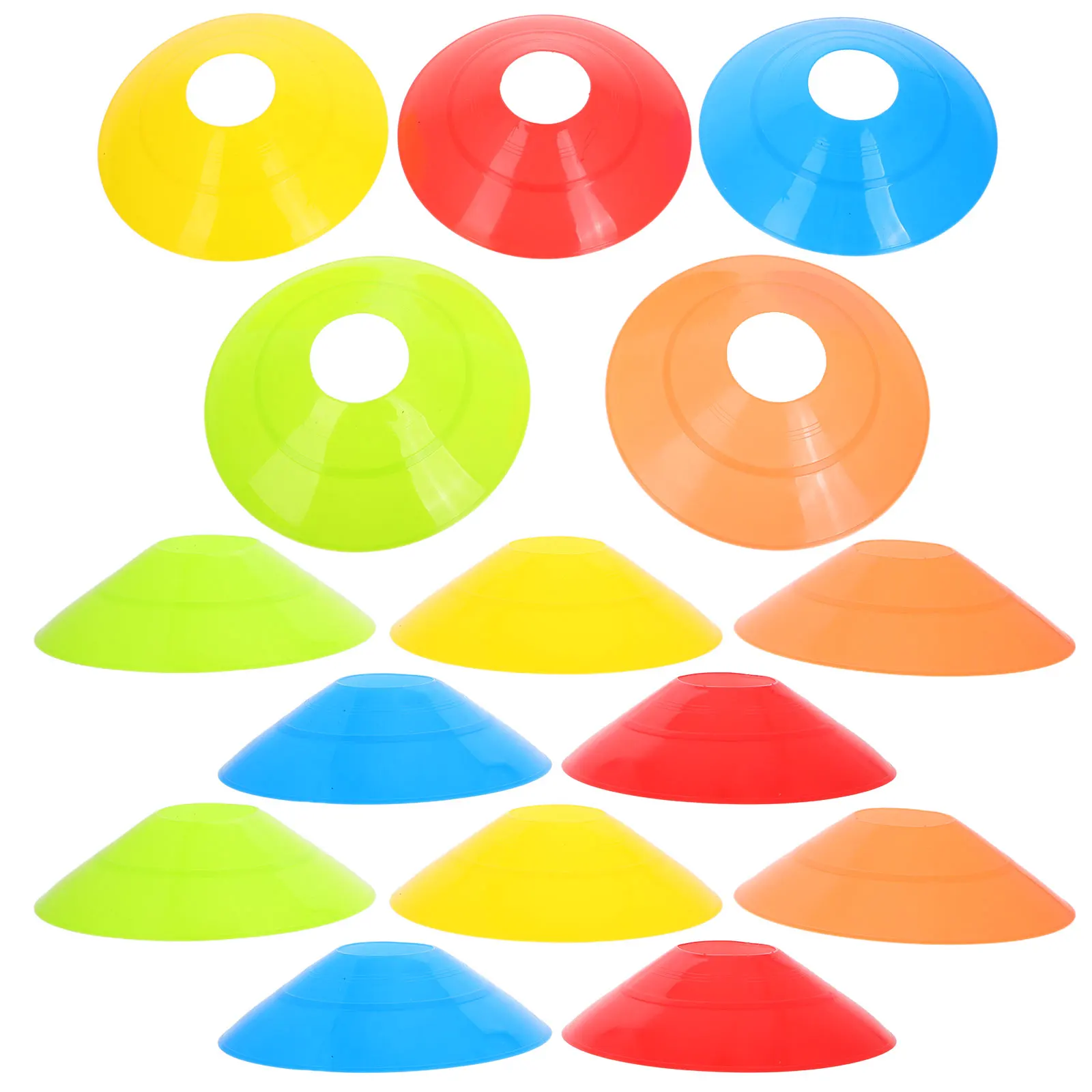 

25Pcs Soccer Basketball Training Cones Agility Markers for Kids Adults Drill Practice Portable Lightweight Sport