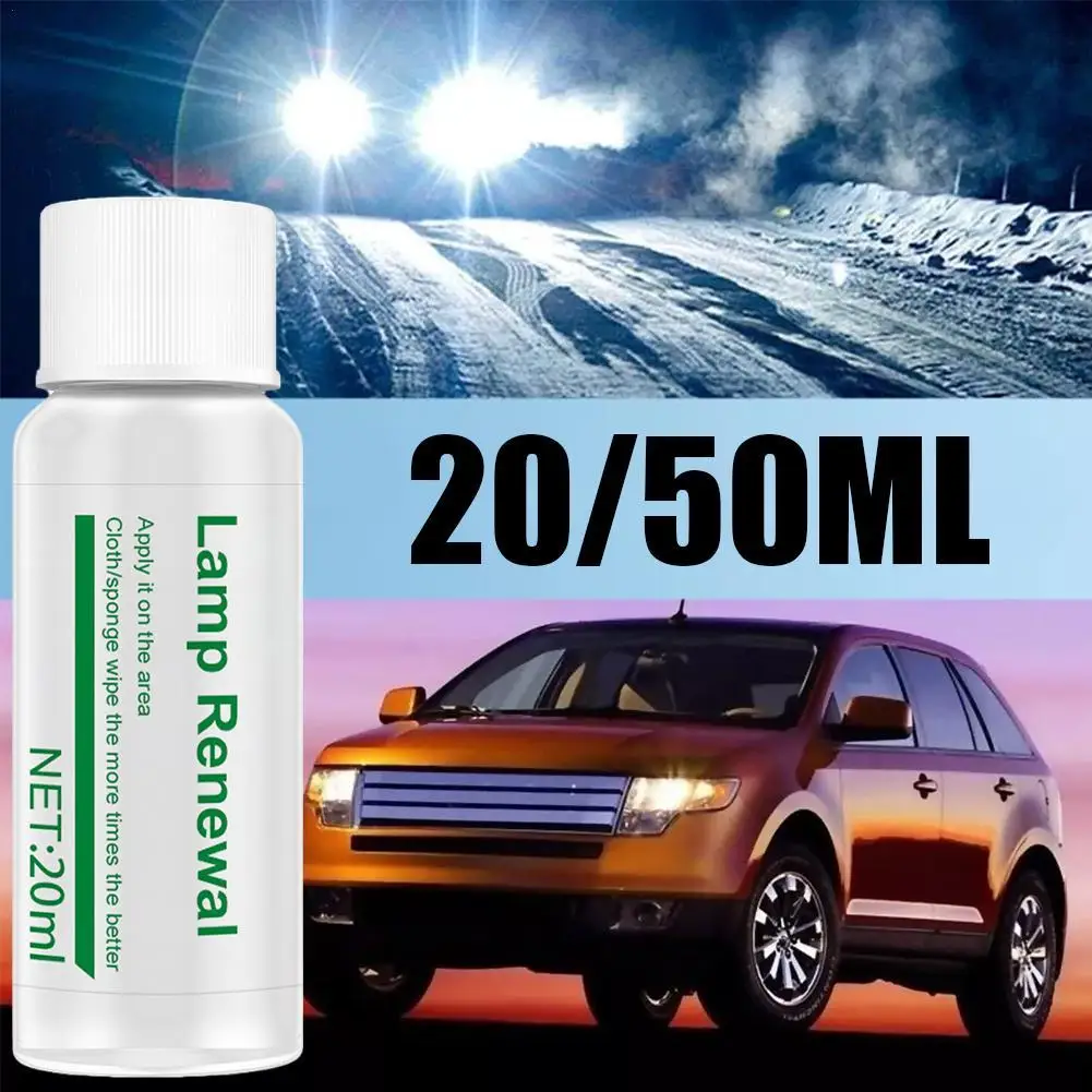 

Car Headlight Polishing Liquid Polymer Car Headlamp Renovation Restoration Cleaning Agent 20ml/50ml Auto Repair Products