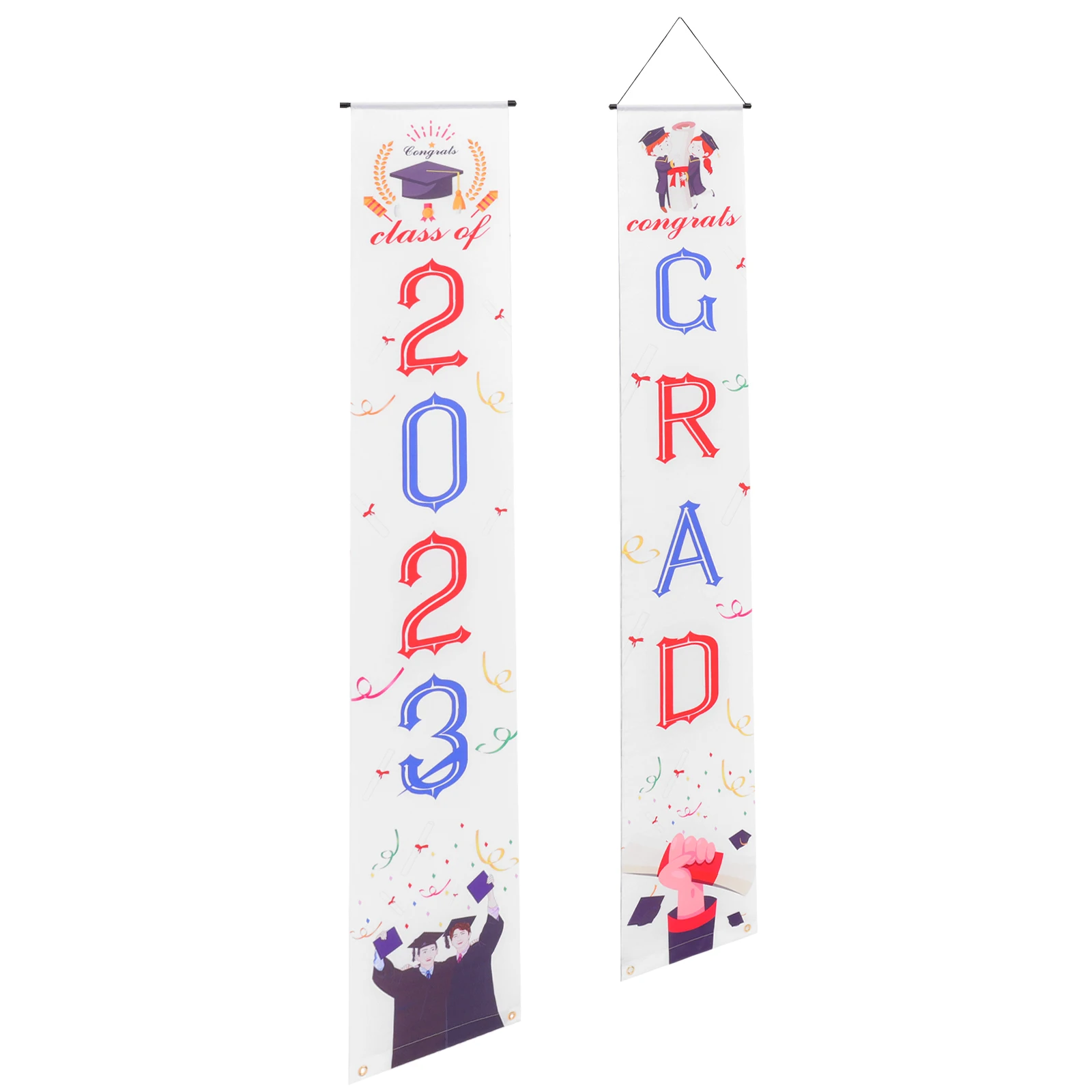 

Graduation Season Decorations 2023 Banners Party Door Couplets Outdoor Indoor Wall Signs Porch Adornments Polyester