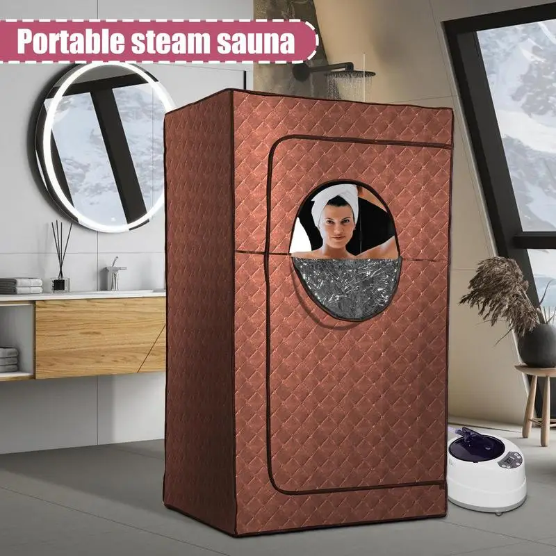 Portable Sauna for Home 2.6L Indoor Sauna Relaxation Kit Personal Home Spa Sauna Tent for Home Spa Remote Control Home Personal