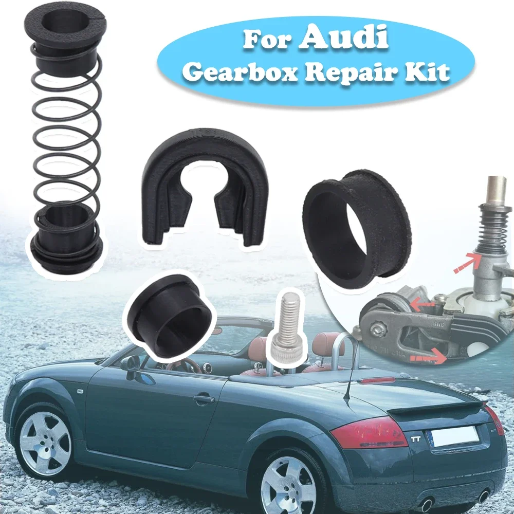 Gearbox Repair Kit MT Trans Shifter First Gear Getter Reverse Lever Change Selector Linkage Bushes For Audi A2 A3 S3Cabriolet