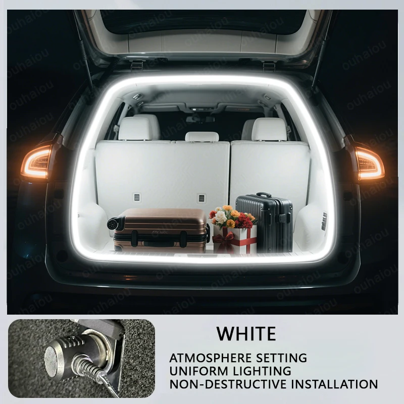 포드 에지/엣지 L 트렁크 라이트 개조 조명 무드등 화이트 웜 화이트 리어 트렁크 LED 라이트 바