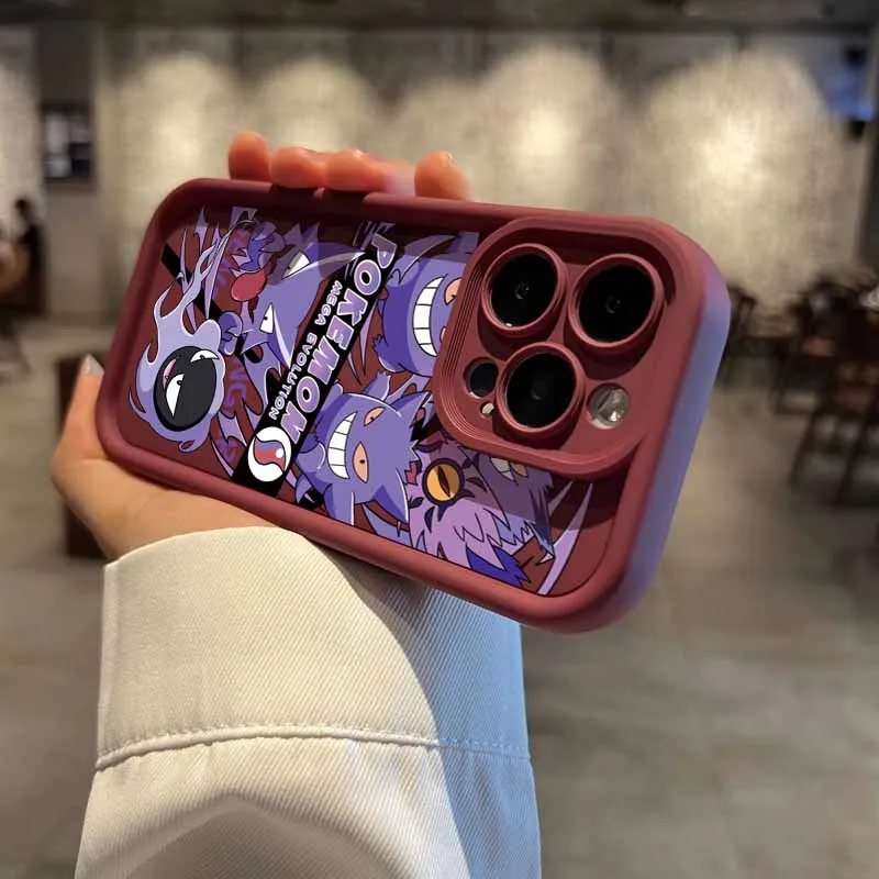 أنيمي Gengarss جديد لسامسونج غالاكسي S25 S24 S23 S22 S21 S20 زائد الترا FE لايت العين سلم جراب هاتف Funda غطاء قذيفة كابا