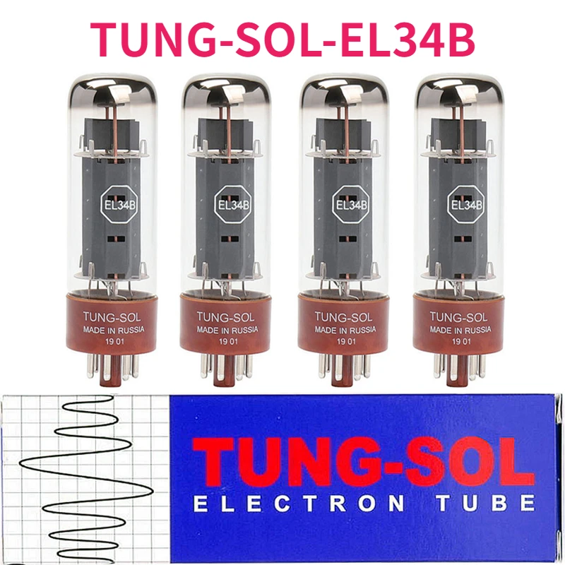 

TUNG-SOL EL34B Vacuum Tube Instead of 6P3P EL34 Tube Amplifier HIFI Audio Amplifier Original Precision Matching Speaker