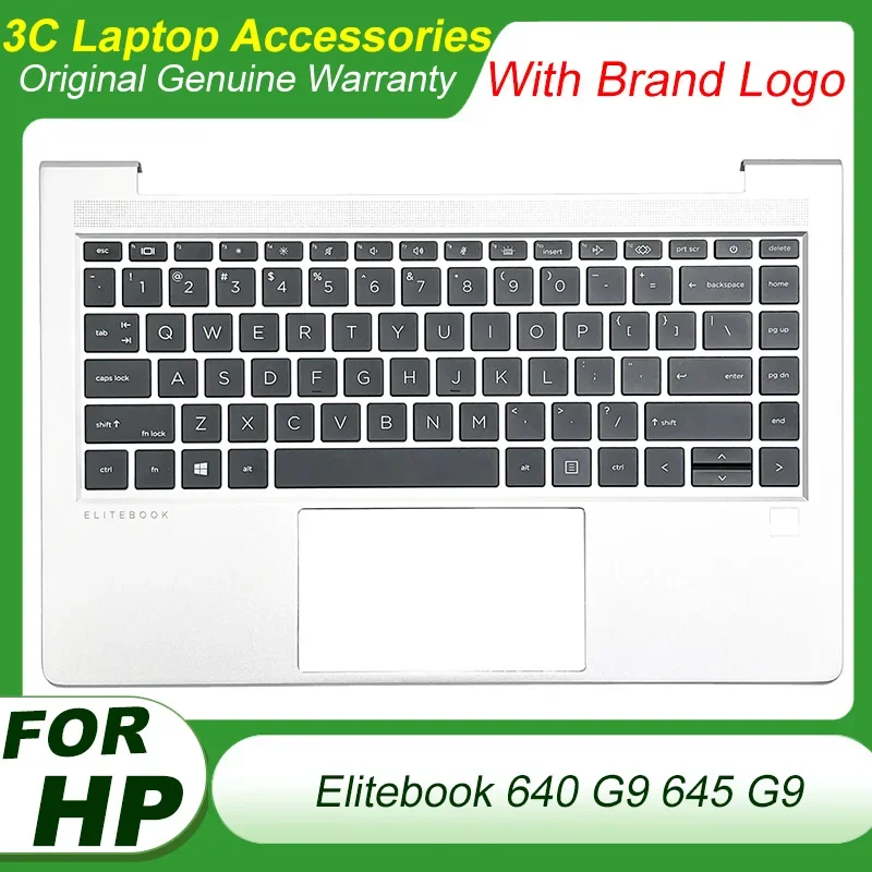 

New US Spain Keyboard for HP Elitebook 640 G9 645 G9 Laptop Palmrest Upper Cover with Backlight Keyboard Top Case M48794-001