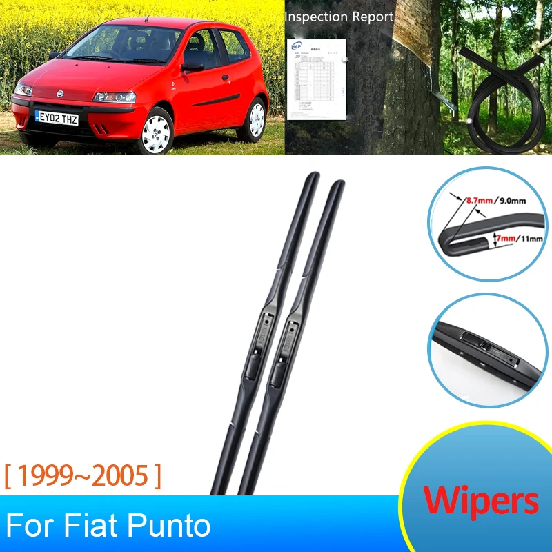 

for Fiat Punto Classic 188 2005 2004 2003 2002 2001 2000 1999 Accessories Car Front Window Wipers Blades Brushes Winter Cleaning