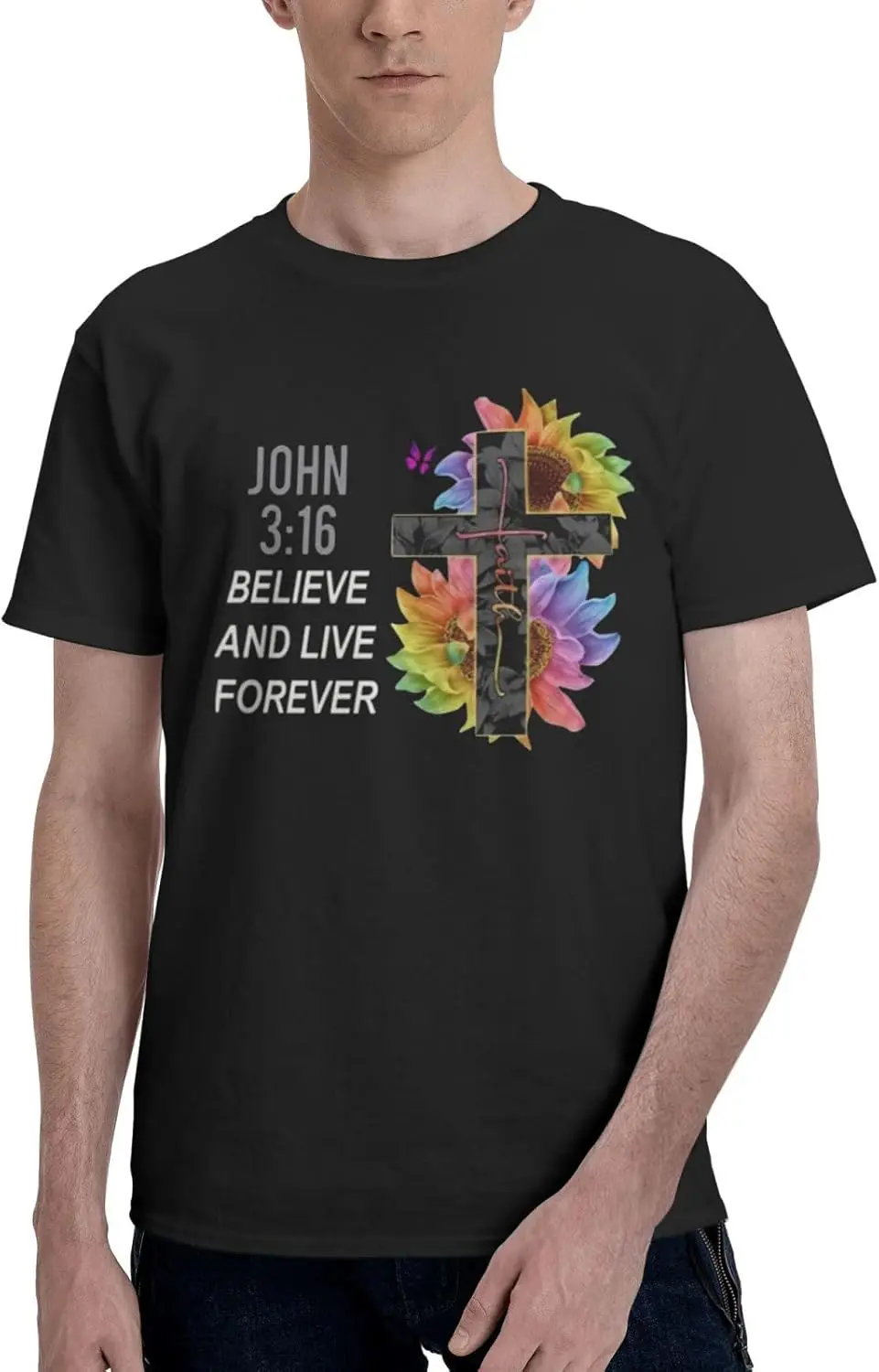 I Believe John 316 T-Shirt Vintage Short-Sleeve