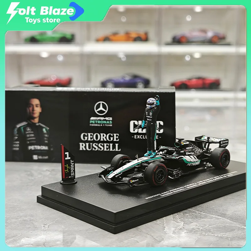 Minichamps 1/64 2026 Chinese GP Mercedes W17 Russell Winner Special Edition Diecast Car Model Simulation Collection Cars Gift