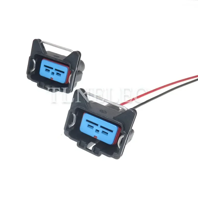 2 Pin Way Auto Water Tank Electronic Fan Plug Automotive Waterproof Connector With Wires For Ford 93BG-14489-KBA