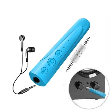 3.5ミリメートルジャックbluetooth 5.0受信機auxオーディオ受信機アダプタ電話ヘッドフォンワイヤレス音楽MP3 bluetoothカーキットアダプタ