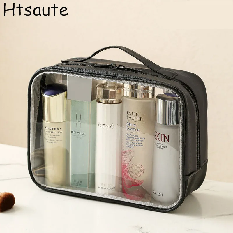 

PVC Women's Cosmetic Bag Portable Storage Bag Large Capacity Luxury makeup bag travel organizer Essentials Toiletry Bag