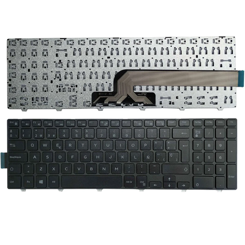 

New Spanish SP Keyboard For Dell Inspiron 15 3000 3541 3542 3543 3551 3558 5547 Black